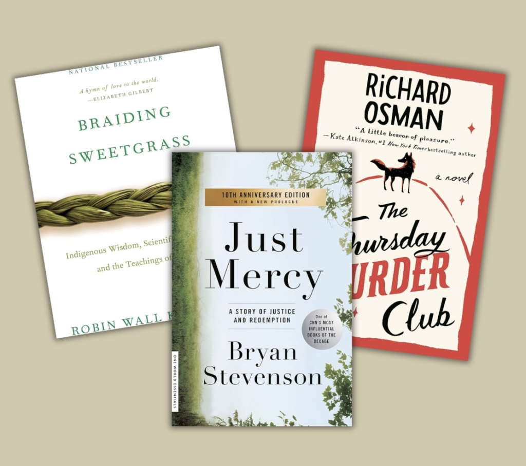 My Favorite Books of 2025 - Just Mercy, The Thursday Murder Club, and Braiding Sweetgrass
